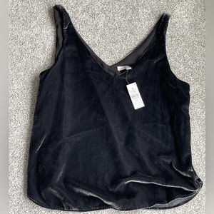 Loose velvet tank